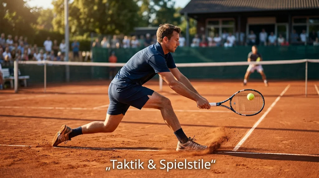 taktik herrentennis spielstile grundlinie bild